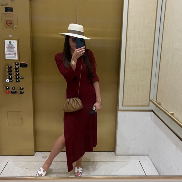 ALC Assymetric Ribbed Midi Dress sz S - Picture 3 of 3